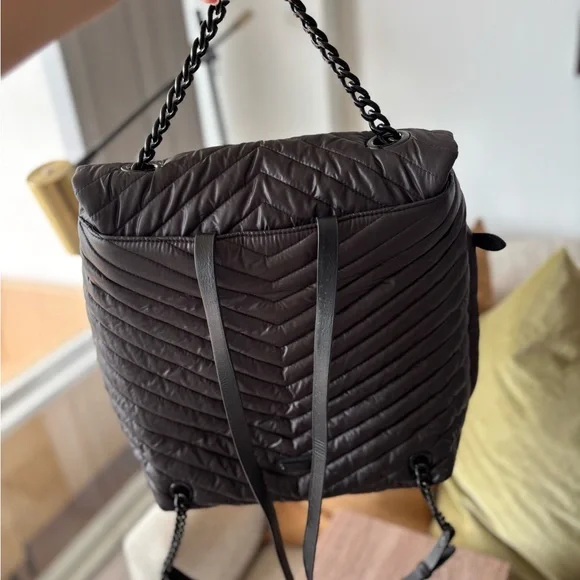 New with tags Rebecca Minkoff Black Nylon Quilted Women's Backpack. - Picture 5 of 7